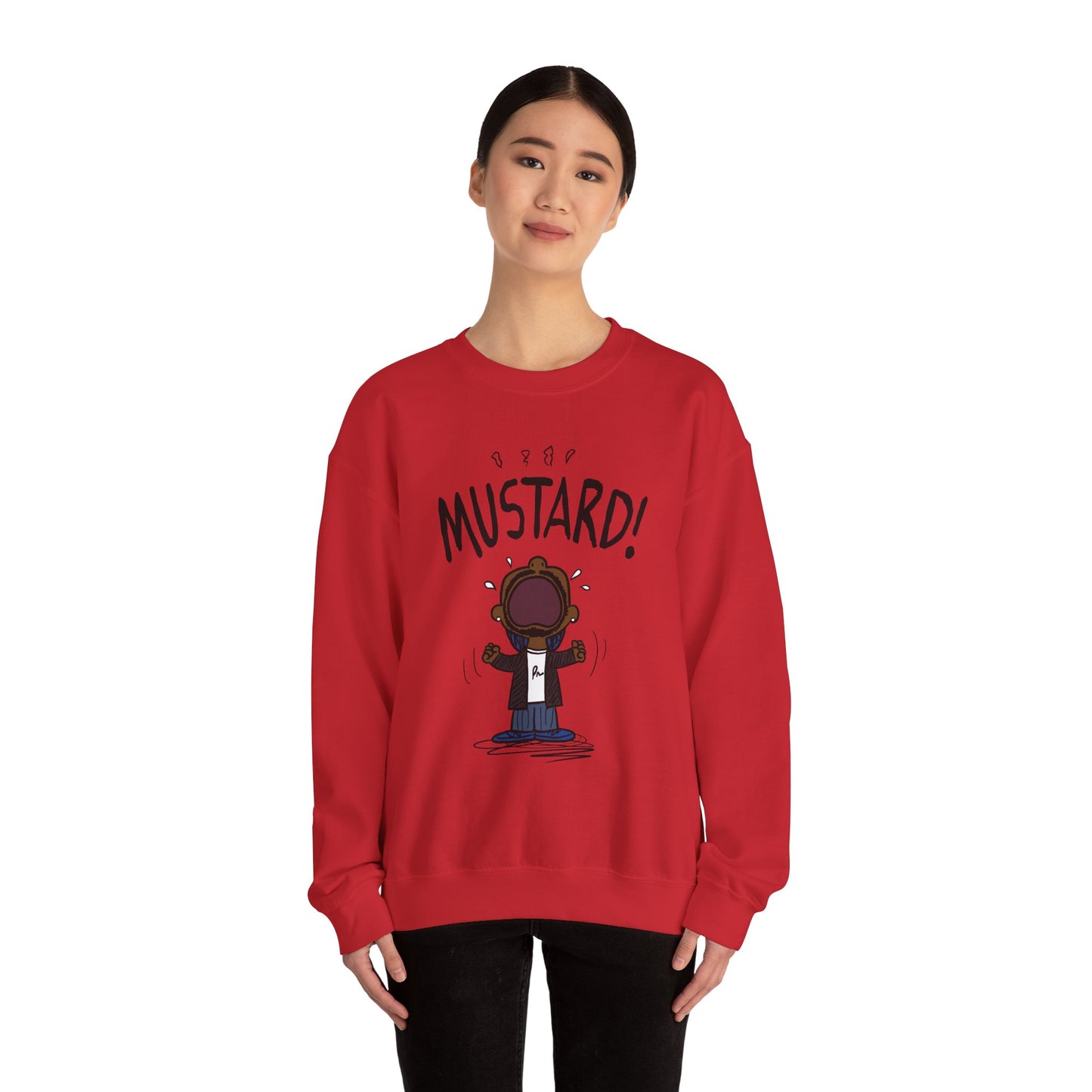 Funny Mustard Graphic Unisex Heavy Blend Crewneck Sweatshirt